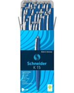 50x Kugelschreiber Schneider K 15 blau mittel