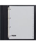 Registerkarten 4-Loch 20-teilig A-Z grau PP Quantore