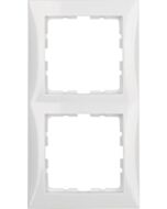 Berker S.1 2-fach Abdeckrahmen weiß glänzend 10128989