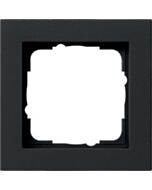Gira E2 Abdeckrahmen schwarz matt 1-fach 021109