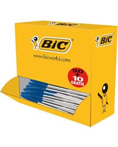 100x Bic Cristal Kugelschreiber blau mittel