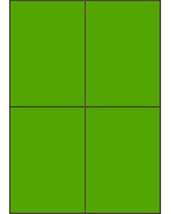 Grüne A4-Etiketten 105 x 148 mm (100 Blatt)
