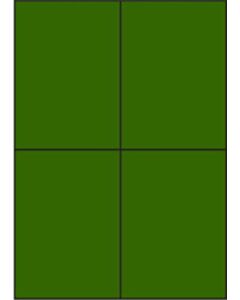 Grüne A4-Etiketten 105 x 148 mm (100 Blatt)