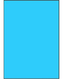 Blaue A4-Etiketten 210 x 297 mm (100 Blatt)