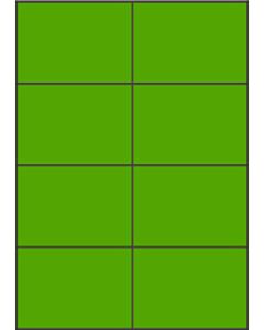 Grüne A4-Etiketten 105 x 74 mm (100 Blatt)