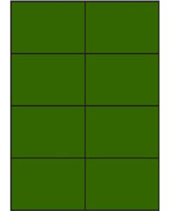 Grüne A4-Etiketten 105 x 74 mm (100 Blatt)