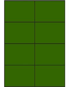 Grüne A4-Etiketten 105 x 74 mm (100 Blatt)