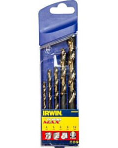 Irwin Metallbohrer-Set Turbomax 4/5/6/8/10mm