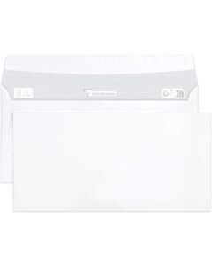 500 Weiße Briefumschläge 110x220mm 80g selbstklebend Clairalfa