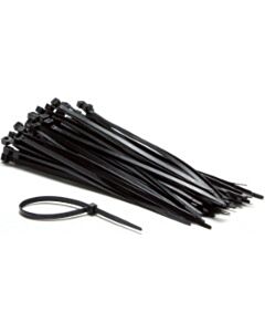 100 Kabelbinder 4,8x200mm schwarzes Nylon