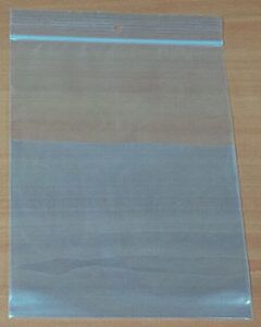 100 Druckverschlussbeutel mit Beutel 150x200+120 mm 50 Mikron