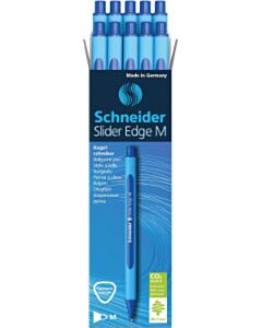 10x Schneider Slider Edge M Kugelschreiber blau