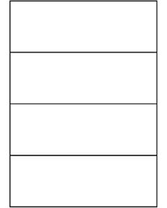 A4 Etiketten 210 x 74 mm weiß (100 Blatt)