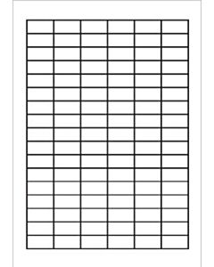 A4 Etiketten 30 x 15 mm weiß (100 Blatt)