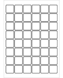 A4 Etiketten 30 x 30 mm weiß (100 Blatt)