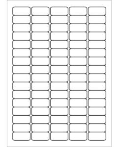 A4 Etiketten 35,6 x 16,9 mm weiß (100 Blatt)