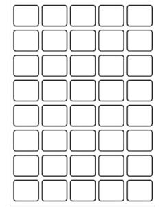 A4 Etiketten 36 x 30 mm weiß (100 Blatt)