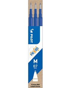 3 Minen für Pilot FriXion Ball & Clicker blau M 0,7 mm