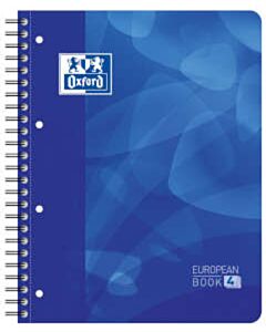 Oxford Projektbuch A4+ 4-Loch liniert 120 Blatt blau