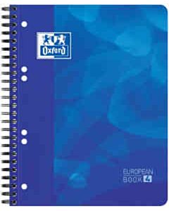 Oxford Projektbuch A5+ 6-Loch liniert 120 Blatt blau
