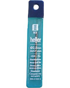 Heller Stahlbohrer 2,5 x 57 mm HSS-Co Cobalt