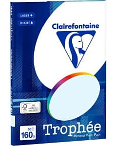 Hellblaues A4-Papier 160 Gramm 50 Blatt Clairefontaine Trophée