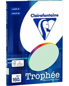 Hellgrünes A4-Papier 160 Gramm 50 Blatt Clairefontaine Trophée