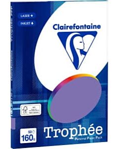 Violettes A4-Papier 160 Gramm 50 Blatt Clairefontaine Trophée