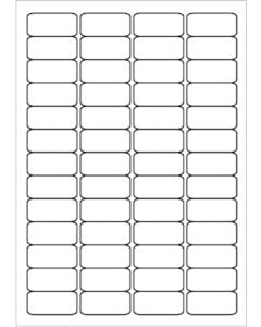 A4 Etiketten 45,7 x 21,2 mm weiß (100 Blatt)