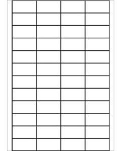 A4 Etiketten 48 x 24,75 mm weiß (100 Blatt)