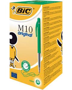 50x Bic M10 Kugelschreiber grün mittel