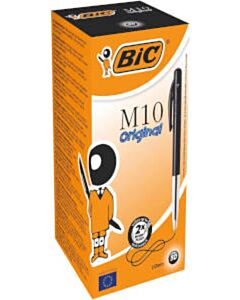 50x Bic M10 Kugelschreiber schwarz mittel