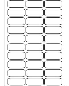 A4 Etiketten 60 x 25 mm weiß (100 Blatt)