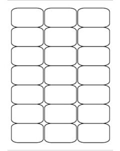 A4 Etiketten 63,5 x 38,1 mm weiß (100 Blatt)