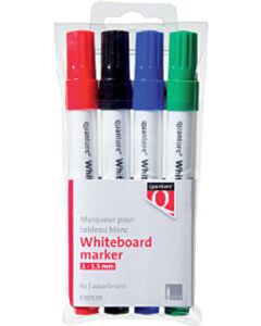 Quantore Whiteboardmarker 1-1,5 mm rund 4 Stück