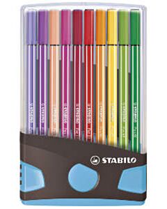 Stabilo pen 68 ColorParade Filzstifte 20 Farben türkis