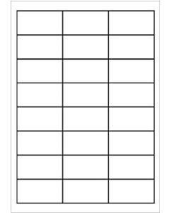 A4 Etiketten 64,6 x 33,8 mm weiß (100 Blatt)