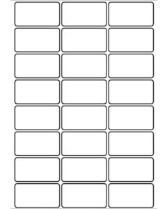 A4 Etiketten 64 x 34 mm weiß (100 Blatt)