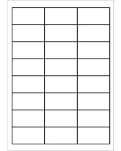 A4 Etiketten 65 x 29,7 mm weiß (100 Blatt)