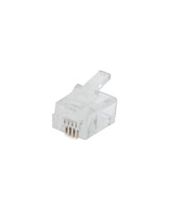 RJ11 (6P4C) Stecker, 50 Stück