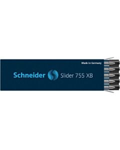 10 Schneider Slider 755 XB Kugelschreiberminen schwarz