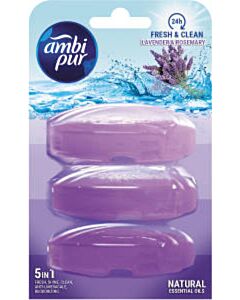 WC-Stein Nachfüllung Ambi Pur Lavendel und Rosmarin 3 x 55 ml