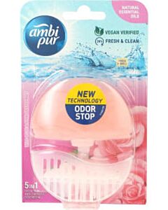 Toilettenblock Ambi Pur Wild Rose & Pink Grapefruit nachfüllbar 55 ml