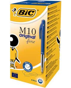 50x Bic M10 Kugelschreiber blau fein