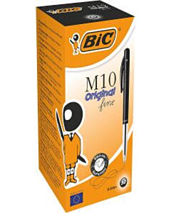 50x Bic M10 Kugelschreiber schwarz fein