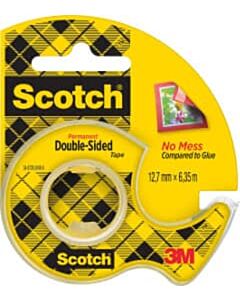 Scotch doppelseitiges Klebeband 12,7mmx6,35m + Klebebandhalter