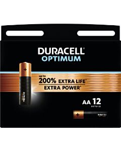 Duracell Optimum AA-Batterien (12)