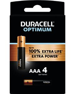 Duracell Optimum AAA-Batterien (4)
