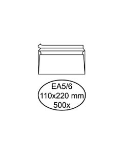 500 weiße selbstklebende Umschläge EA5/6 110 x 220 mm