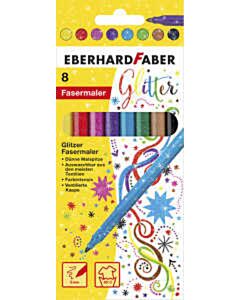 8 Glitzer-Filzstifte Eberhard Faber EF-551008